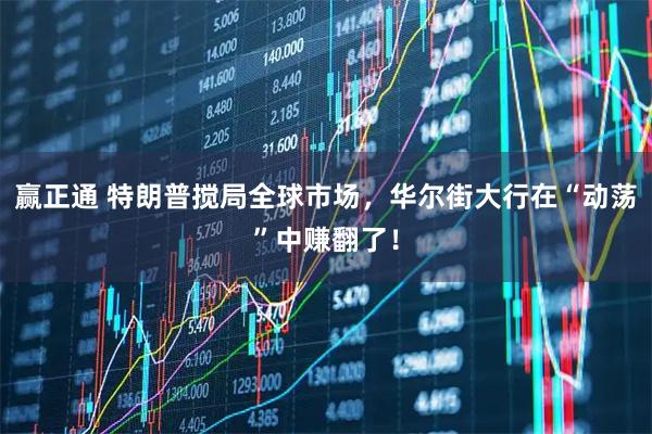 赢正通 特朗普搅局全球市场，华尔街大行在“动荡”中赚翻了！