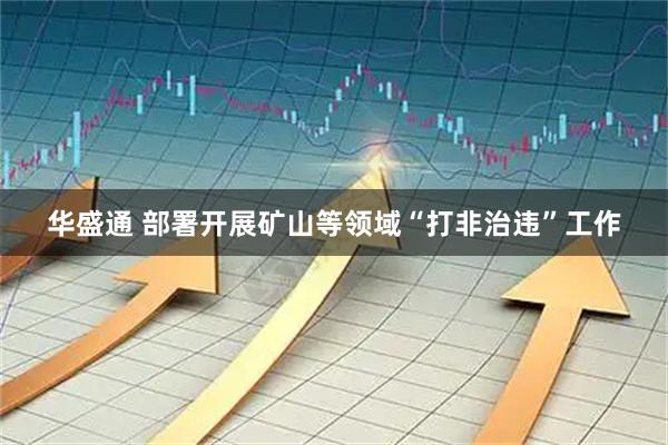 华盛通 部署开展矿山等领域“打非治违”工作